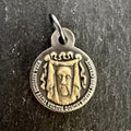 Holy Face Medal (Veil of Veronica) w/ Pieta: 5/8" ALLOY- Two-tone (Silver/Gold)