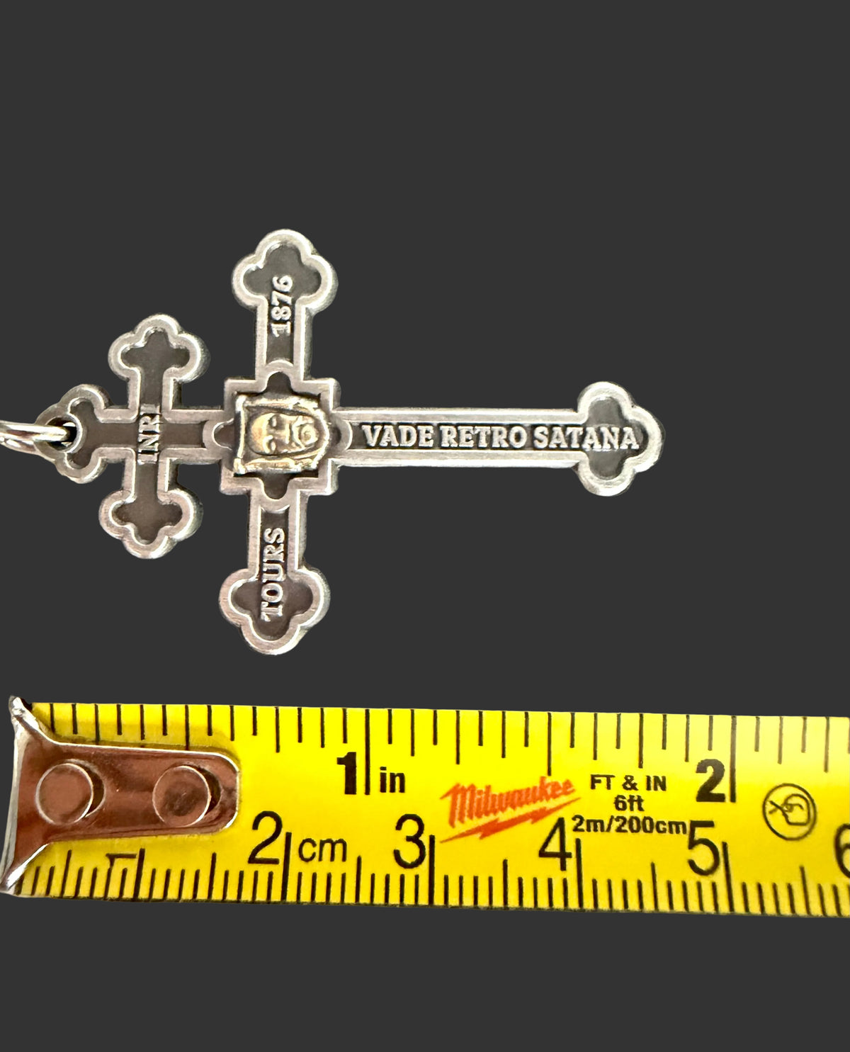 Holy Face Cross of the Archconfraternity of Tours (Two-Toned, Antique Silver & Gold)