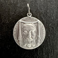 Holy Face Medal (Veil of Veronica) w/ Pieta: 3/4" ALUMINUM- Silver tone
