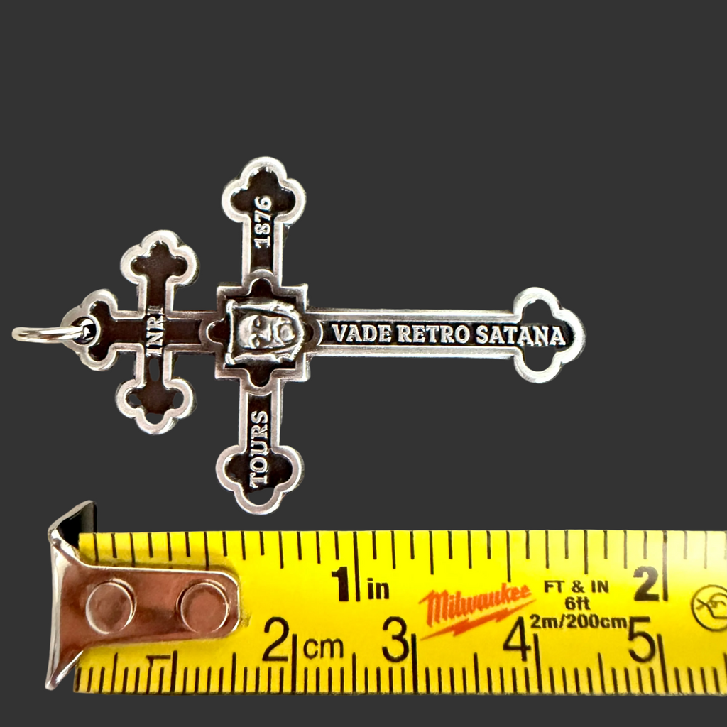 Holy Face Cross of the Archconfraternity of Tours (Antique Black/Gunmetal)