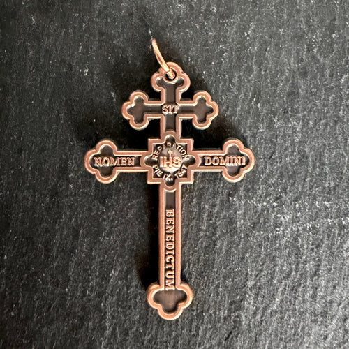 Holy Face Cross of the Archconfraternity of Tours (Antique Copper)